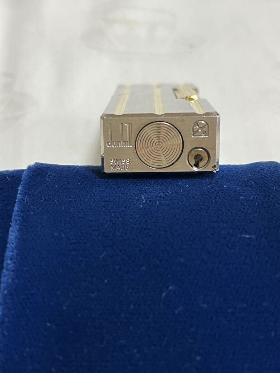 dunhill ダンヒル　シルバー×ゴールド　ガスライター ジャンク_画像2