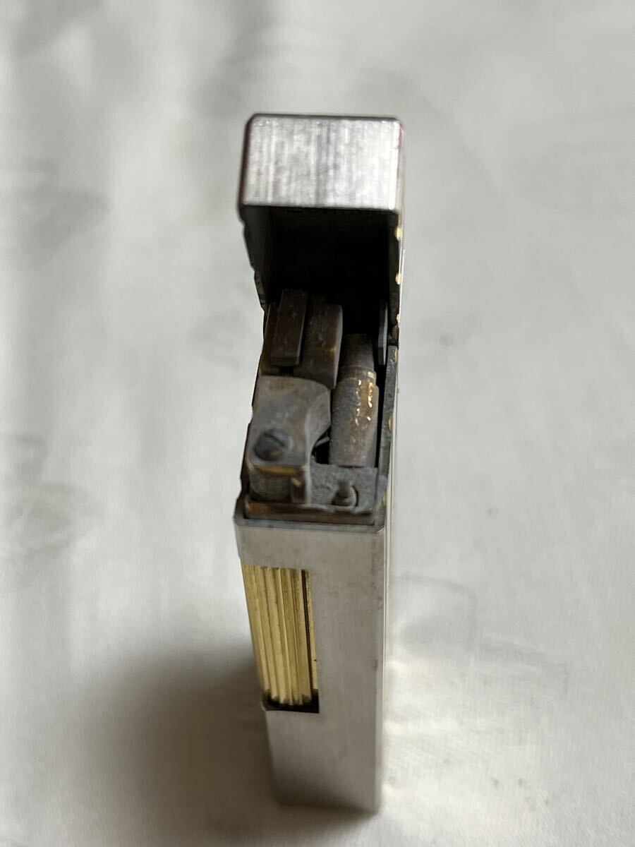 dunhill ダンヒル　シルバー×ゴールド　ガスライター ジャンク_画像7