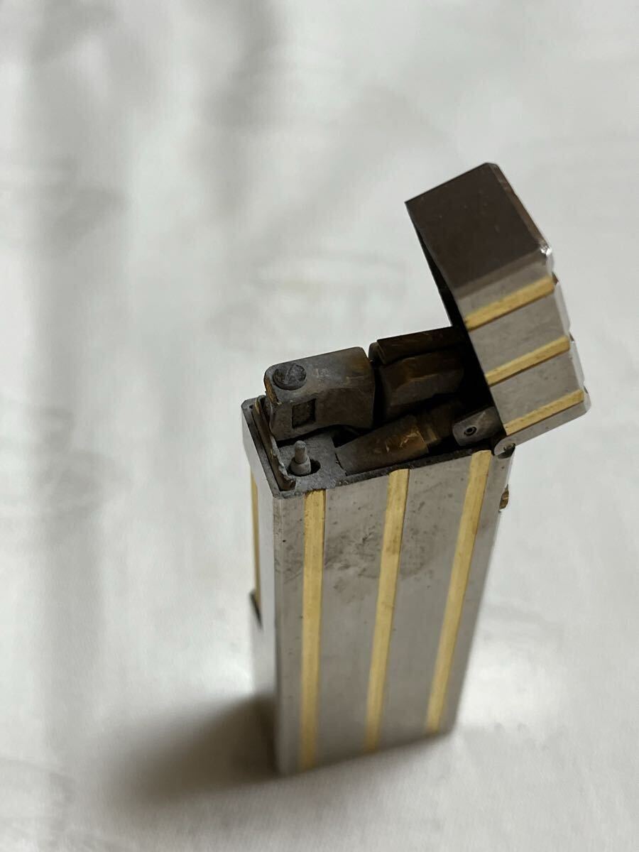 dunhill ダンヒル　シルバー×ゴールド　ガスライター ジャンク_画像8