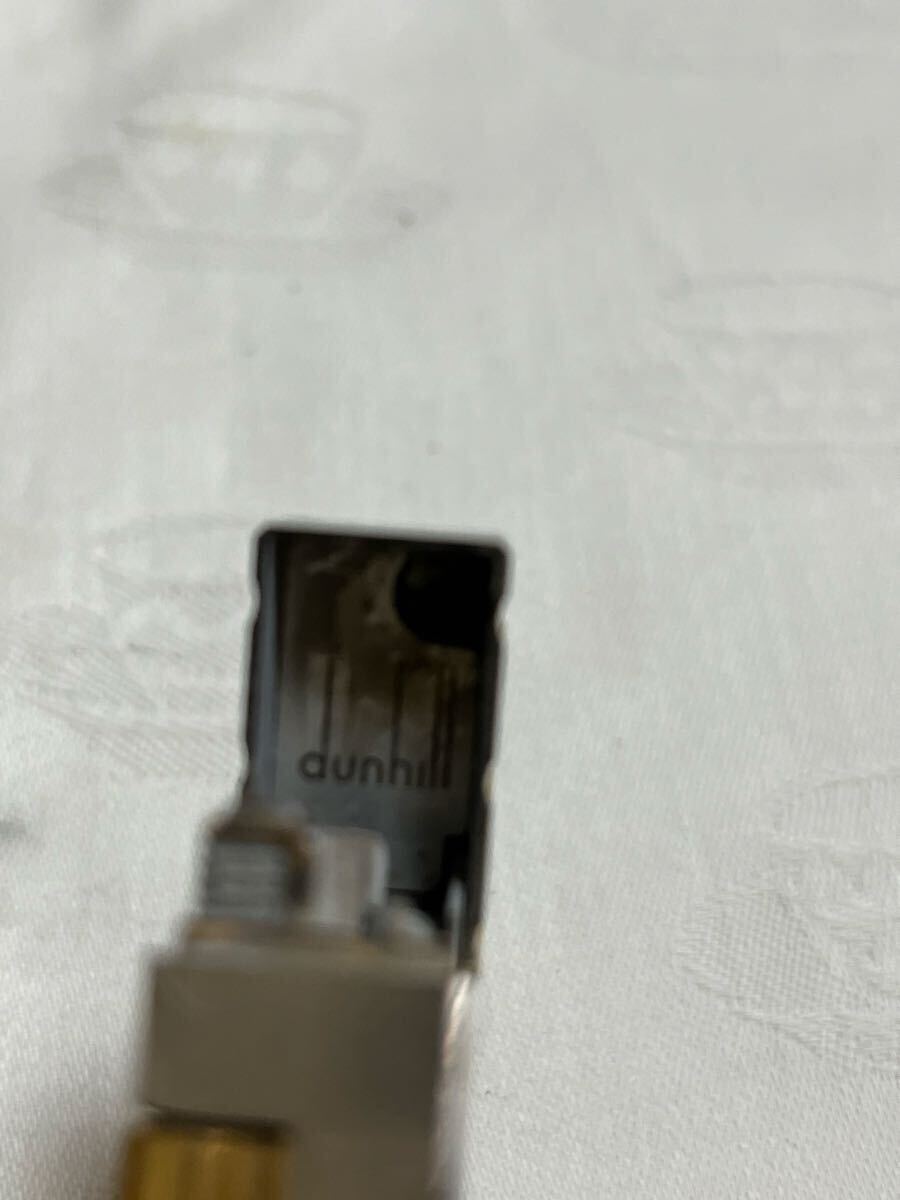 dunhill ダンヒル　シルバー×ゴールド　ガスライター ジャンク_画像9