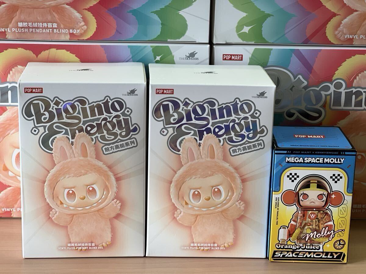 【正規品・新品未開封】Labubu Big into Energy 2ピース ＆Pop Mart Mega Space Molly シリーズ4 1ピース　合計3ピース_画像5
