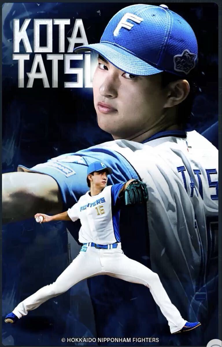 ファイターズトレカ　Fビレッジ宿泊予約サイト限定トレカ　全1種　パスワードのみ　達 孝太_画像1