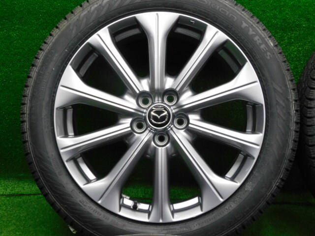 中古 ホイールタイヤ 4本 235/50R20 2023年製 新車外し マツダ CX-80 純正 スタッドレス タイヤ ノキアン ハッカペリッタ RS SUV_画像2