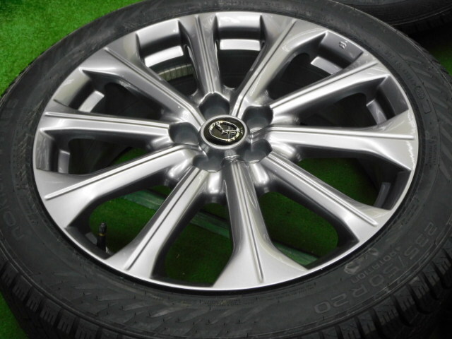 中古 ホイールタイヤ 4本 235/50R20 2023年製 新車外し マツダ CX-80 純正 スタッドレス タイヤ ノキアン ハッカペリッタ RS SUV_画像4