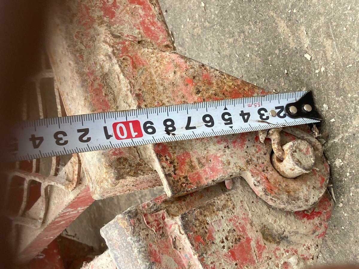 【滋賀発】鉄ブリッジ　2つ折り　1箇所　穴空きあり　基本引き取り　発送の方は要相談_画像4