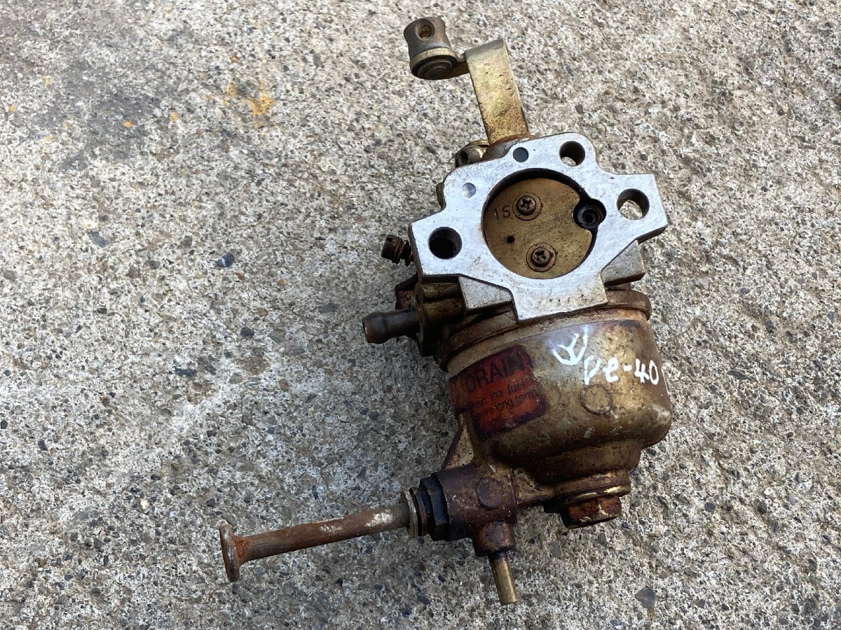 【滋賀発】 田植機 ヤンマー Pe-40R エンジン GA160SZR2 キャブレター 動作未確認 ジャンク 部品取り_画像1