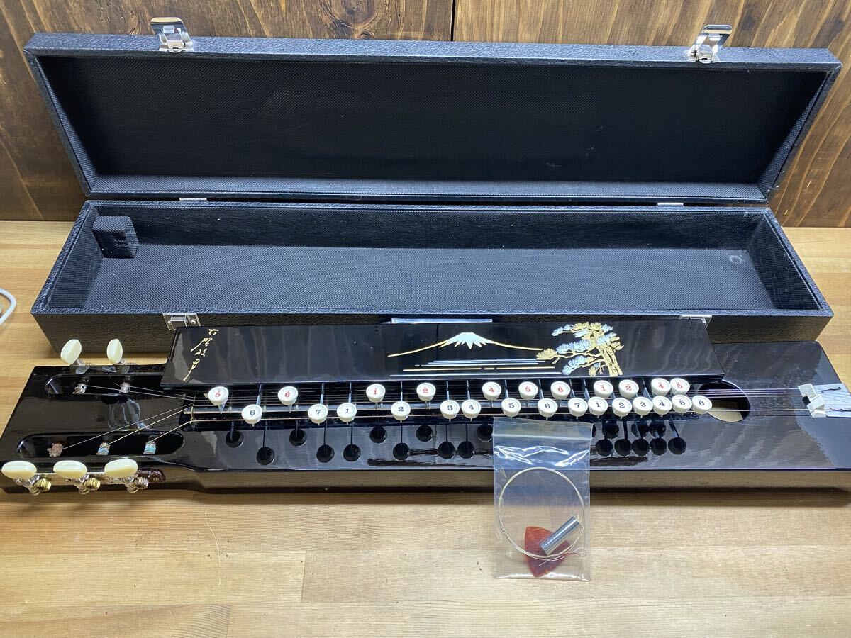  Taisho koto гора Фудзи . Sakura. оборудование орнамент 13 струна Koga . мужчина 