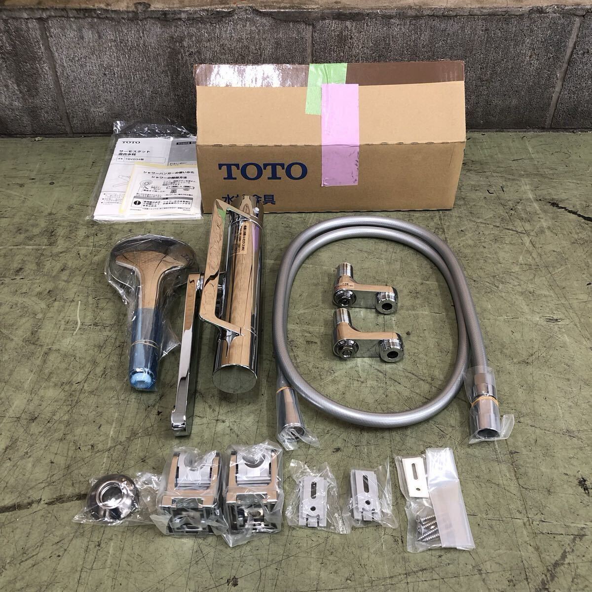 ||2【売り切り】未使用品!TOTO トートー サーモスタット混合水栓 TBV03452J 水栓金具 リフォーム_画像1