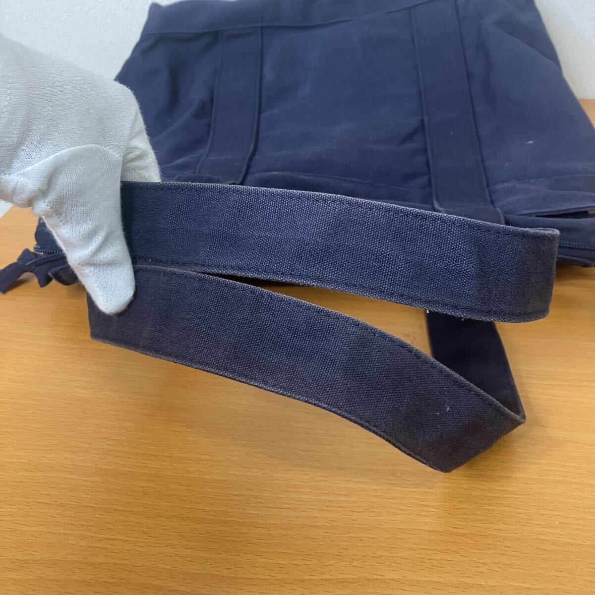 $【売り切り】POLO RALPH LAUREN ポロ ラルフローレン キャンバストートバッグ ネイビー 内地ピンク レディース_画像8