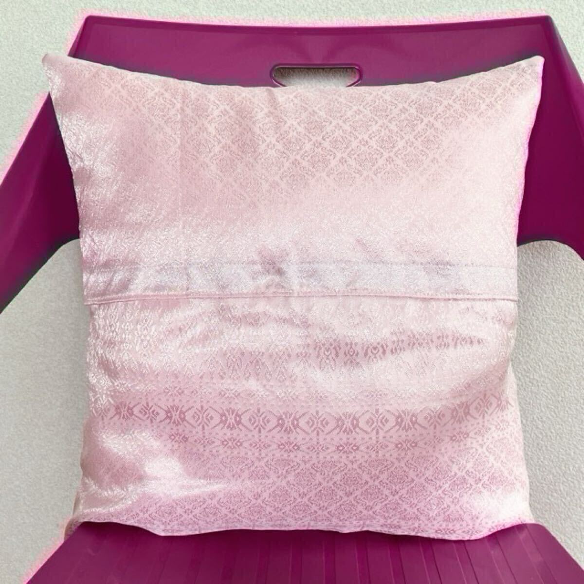 ★ハンドメイド　タイシルク　アジアン柄クッションカバー2枚セット 240719C03★_画像3