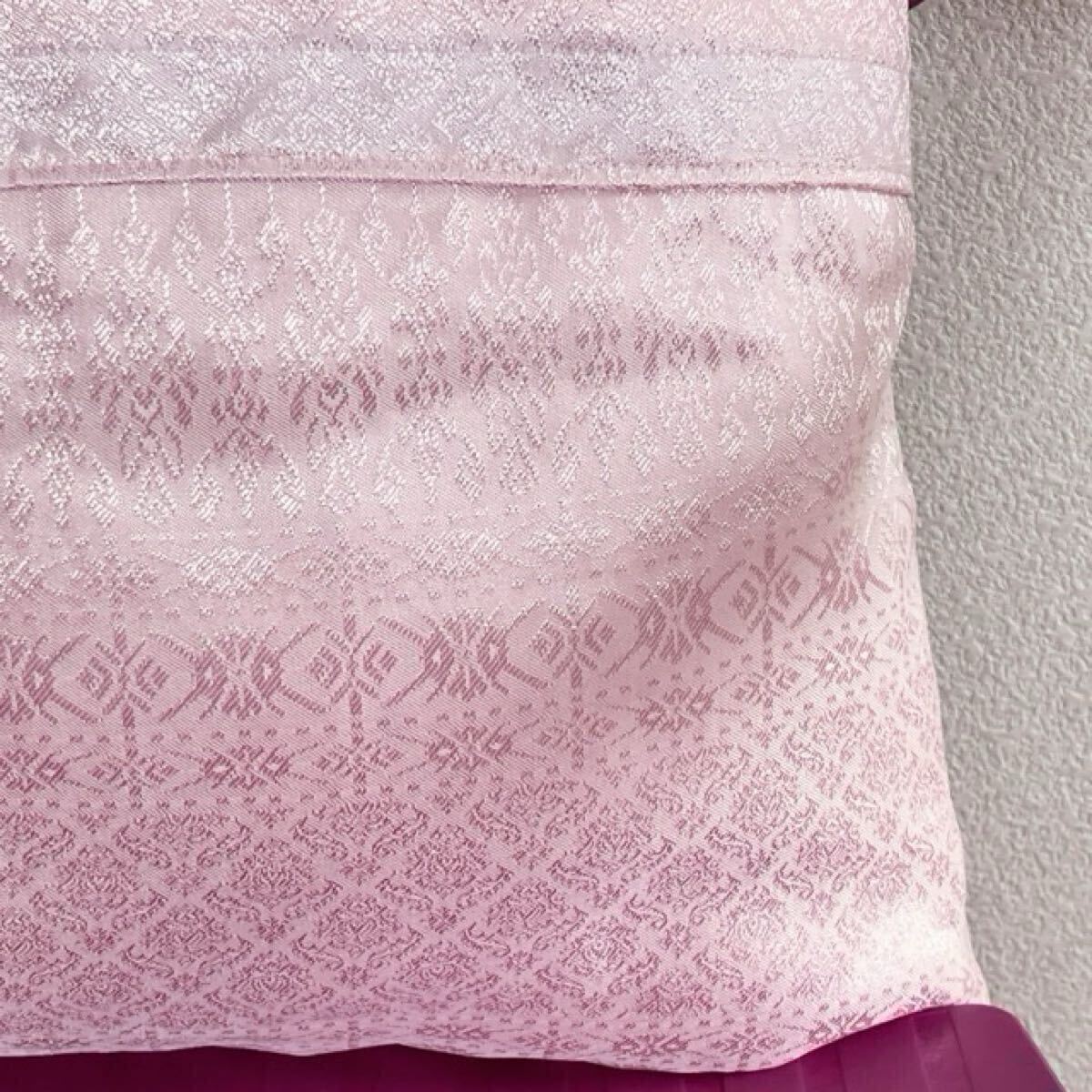 ★ハンドメイド　タイシルク　アジアン柄クッションカバー2枚セット 240719C03★_画像5