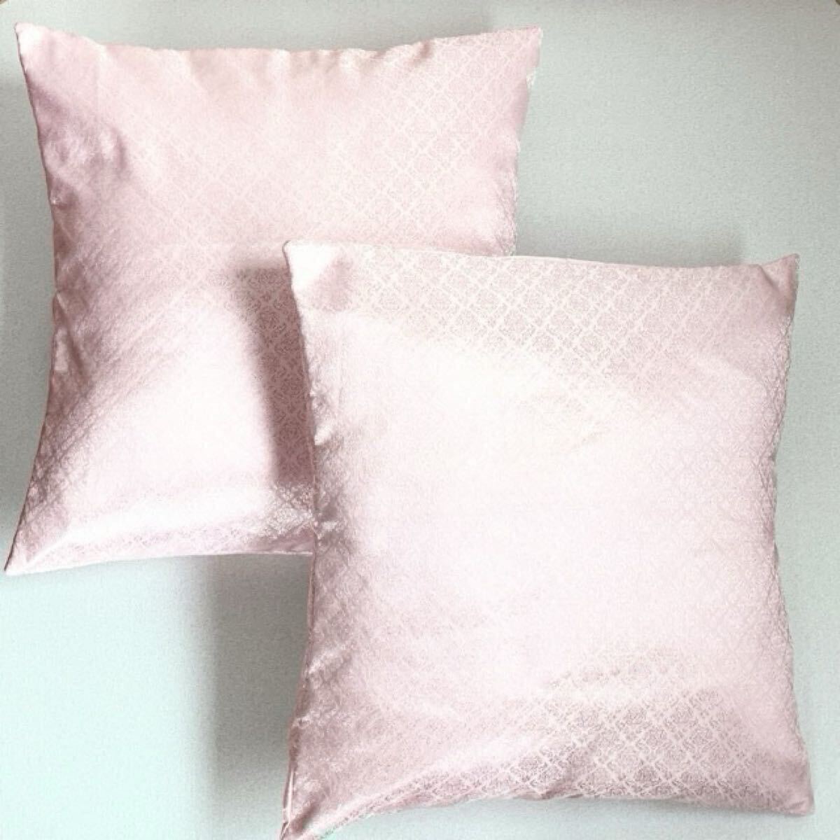 ★ハンドメイド　タイシルク　アジアン柄クッションカバー2枚セット 240719C03★_画像6