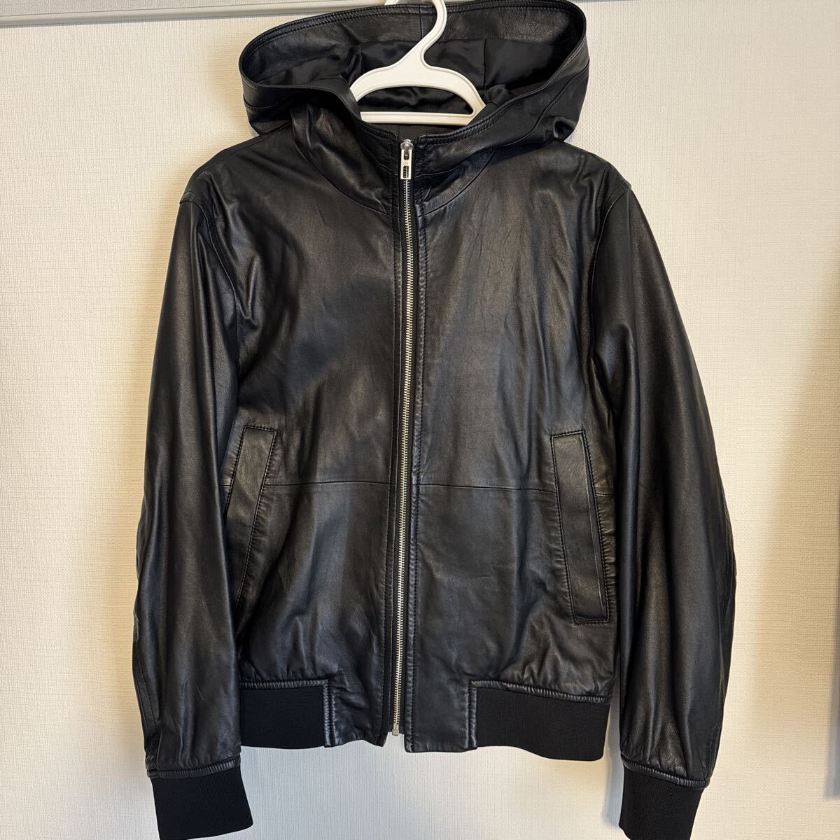 レザージャケット ブラック　カルバンクライン_画像1