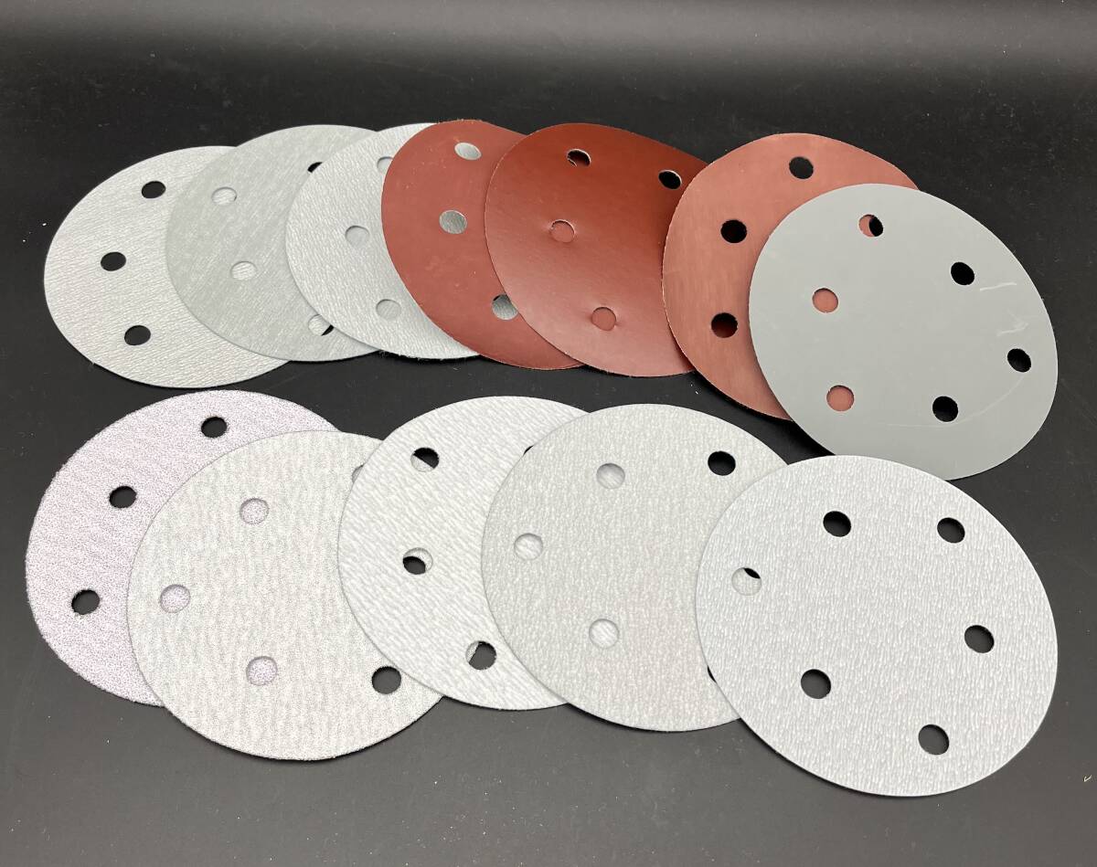 送料込2500円選べる200枚 ダブルアクションサンダーマジックペーパー用125mm 60,80,120,180,240,320,400,600,800,1000,1200,1500,2000,3000_画像1