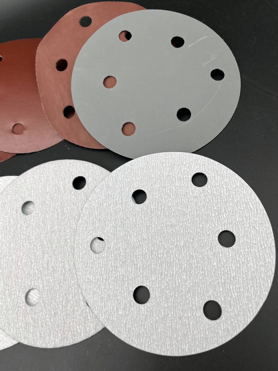 送料込2500円選べる200枚 ダブルアクションサンダーマジックペーパー用125mm 60,80,120,180,240,320,400,600,800,1000,1200,1500,2000,3000_画像4