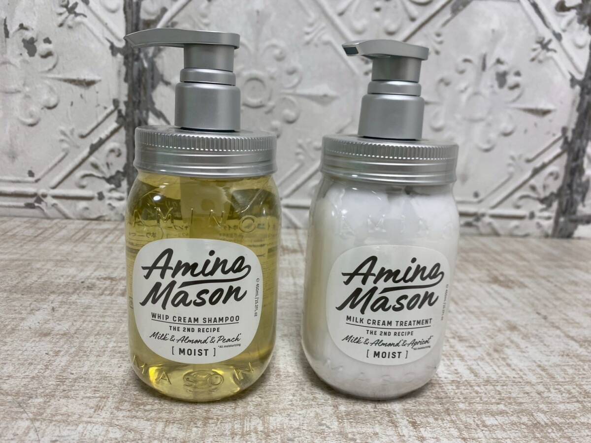 *a-126 amino meison глубокий мокрый whip крем шампунь & молоко крем волосы уход 2 позиций комплект 