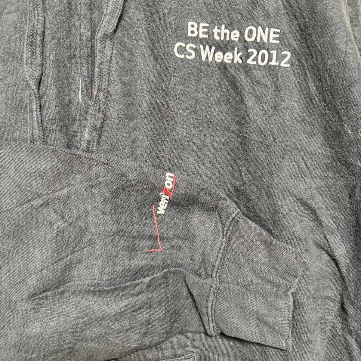 VINTAGE ヴィンテージ ジップパーカー ジップアップ スウェット フーディー サイズXL ブラック 黒 コットン メンズ トップス(41)_画像6