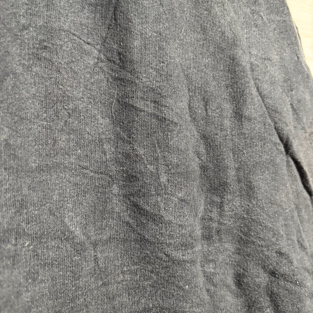 VINTAGE ヴィンテージ ジップパーカー ジップアップ スウェット フーディー サイズXL ブラック 黒 コットン メンズ トップス(41)_画像8