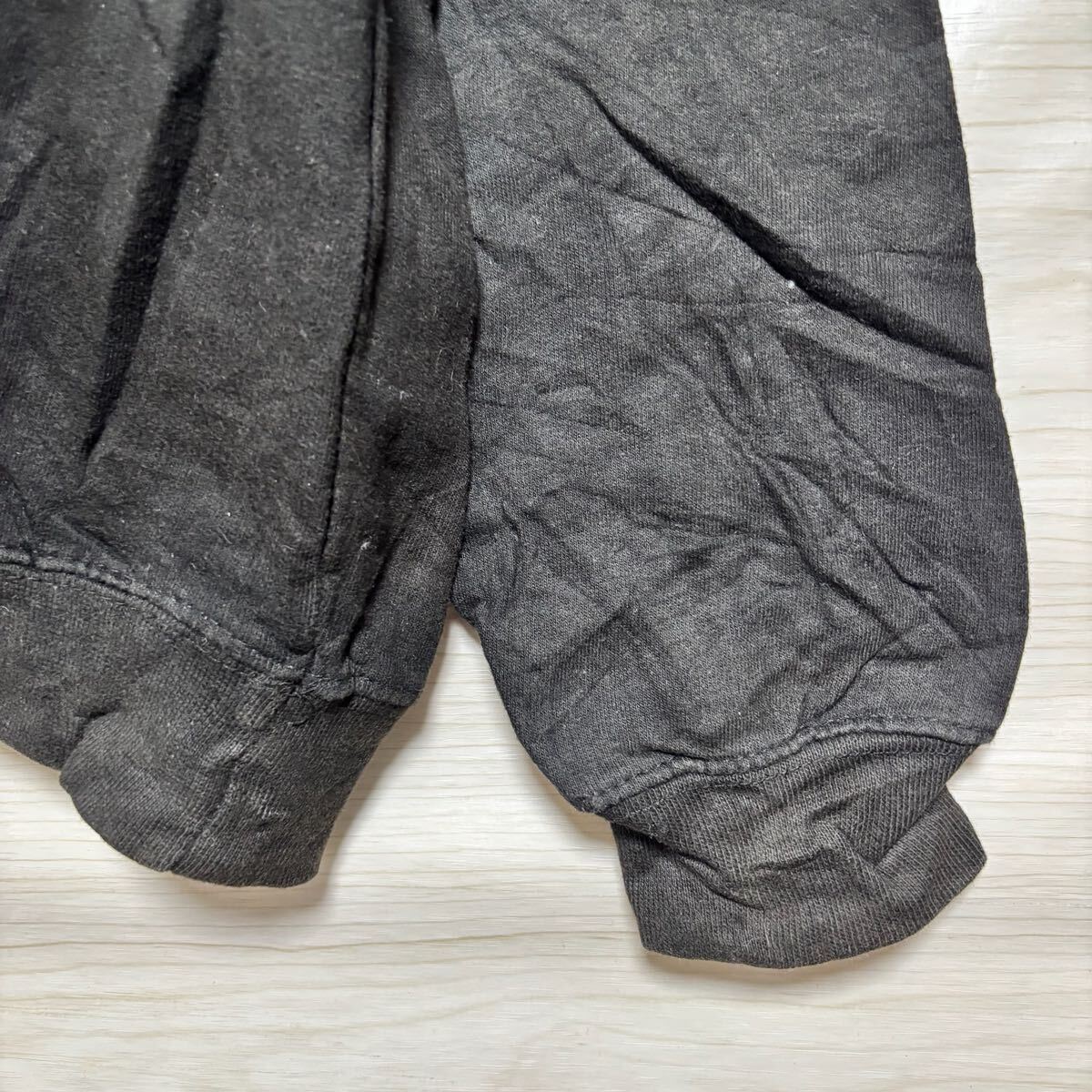 VINTAGE ヴィンテージ プルオーバーパーカー フーディー スウェット バスケ ロゴ刺繍 サイズXL ブラック コットン メンズ トップス（41）_画像5