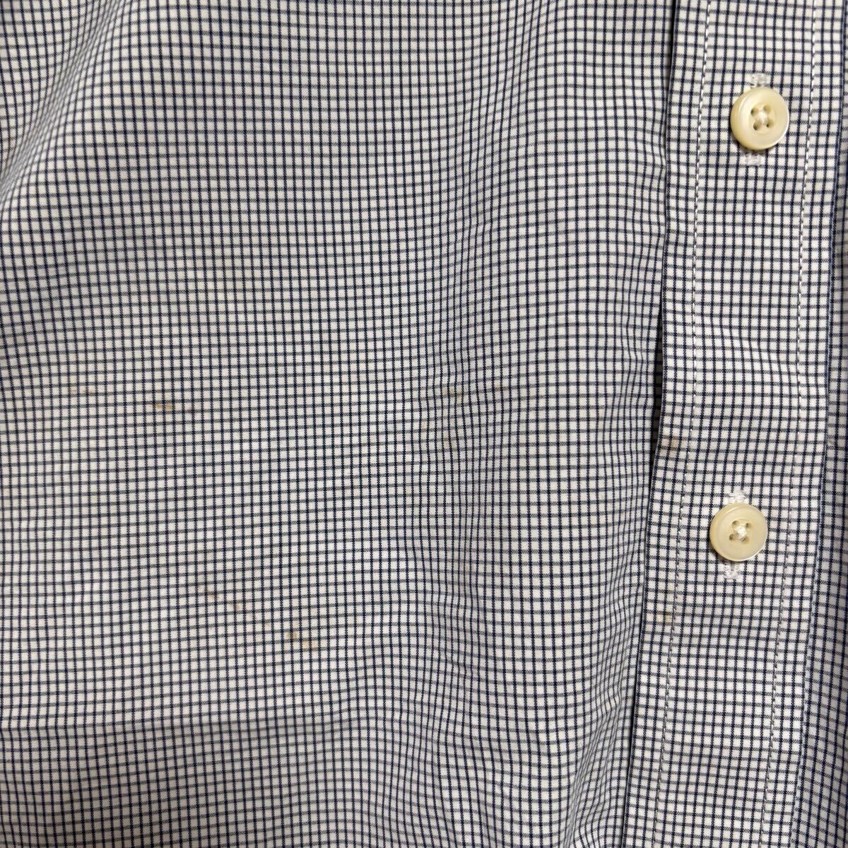 Abercombie&fitch アバクロンビーアンドフィッチ 長袖シャツ ボタンダウン ギンガムチェック サイズXL 水色 レディース トップス(42)_画像10