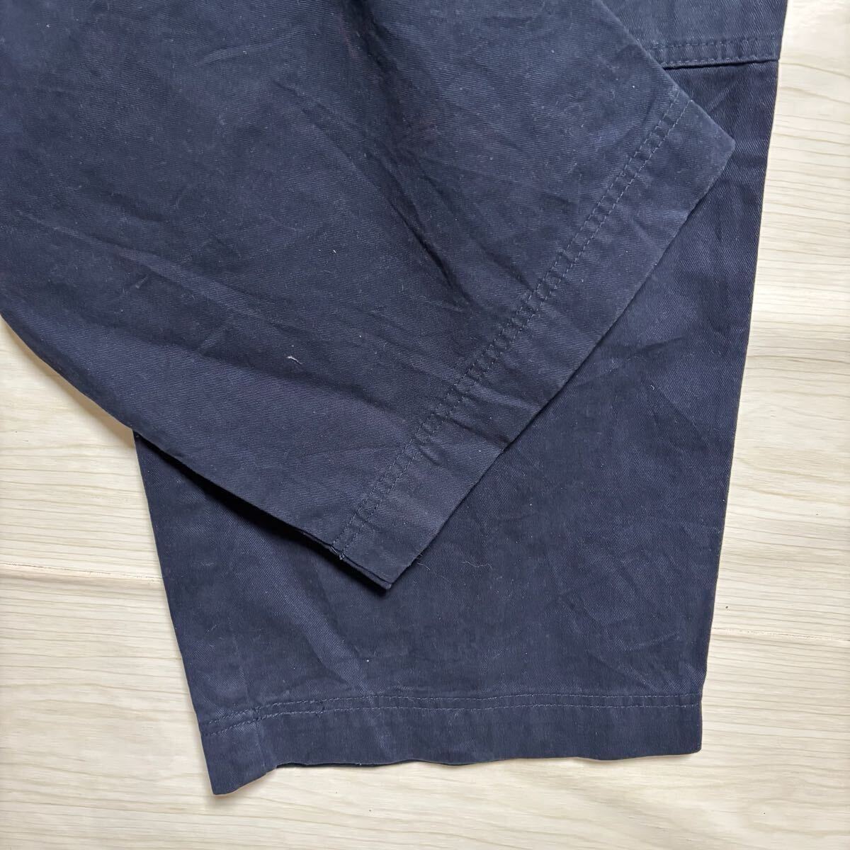 VINTAGE ヴィンテージ カーゴパンツ ワイドシルエット ミリタリー サイズ2XL相当 ネイビー 紺色 コットン メンズ ボトムス(42)_画像5