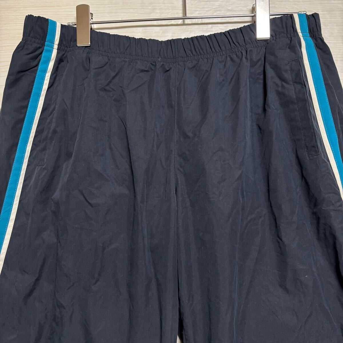 Reebok リーボック ナイロンパンツ シャカパン イージーパンツ ウエストゴム サイズXL ブラック 黒 ポリエステル メンズ ボトムス（42）_画像4