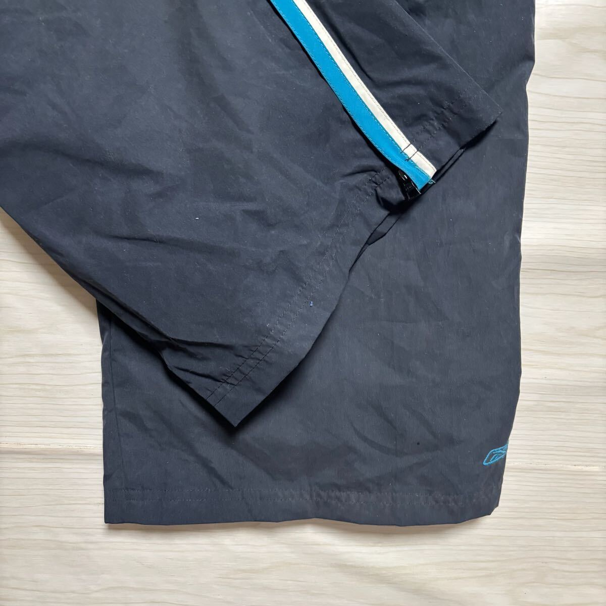 Reebok リーボック ナイロンパンツ シャカパン イージーパンツ ウエストゴム サイズXL ブラック 黒 ポリエステル メンズ ボトムス（42）_画像5