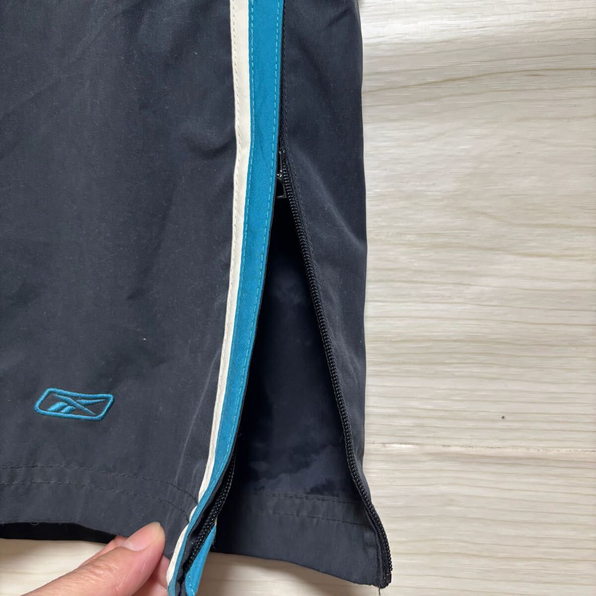 Reebok リーボック ナイロンパンツ シャカパン イージーパンツ ウエストゴム サイズXL ブラック 黒 ポリエステル メンズ ボトムス（42）_画像6