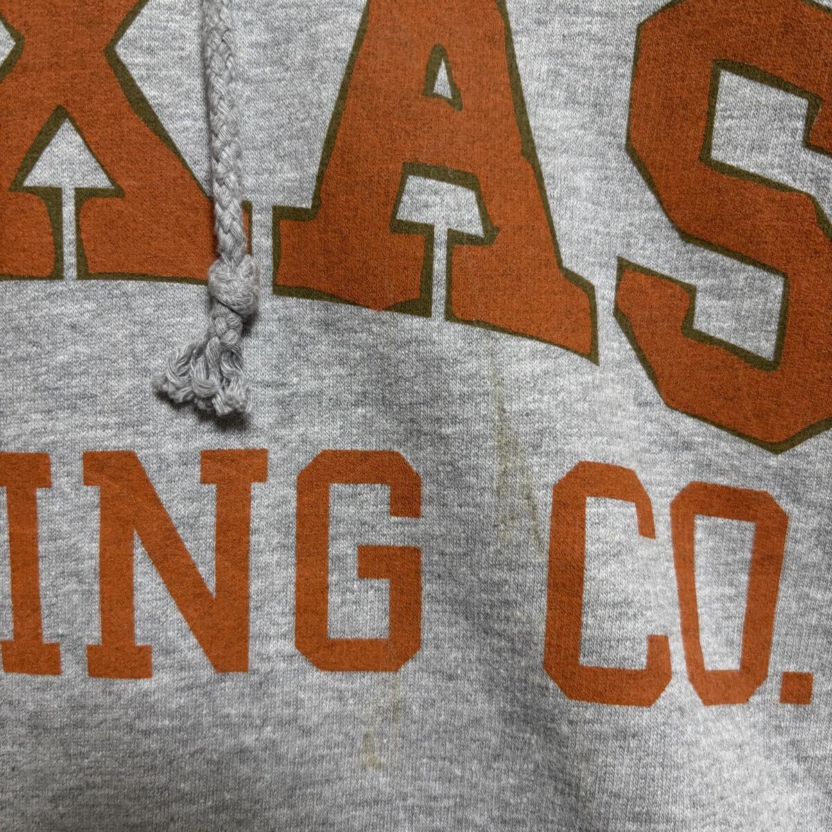 VINTAGE ヴィンテージ プルオーバーパーカー フーディー スウェット カレッジ系 サイズ2XL グレー コットン メンズ トップス（42）_画像10