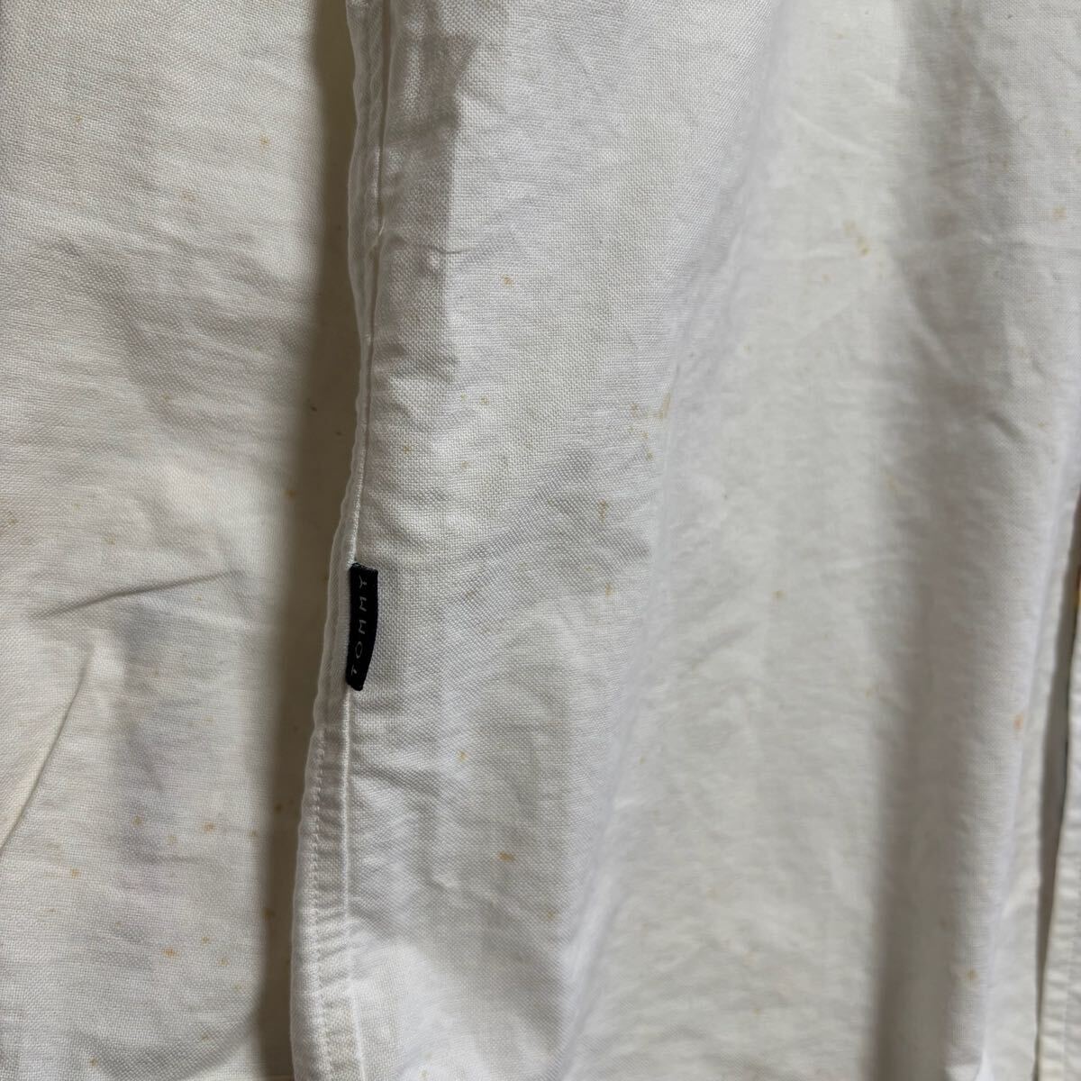 TOMMYHILFIGER トミーフィルフィガー 長袖シャツ レギュラーカラー ワンポイント ロゴ刺繍 サイズM相当 レディース トップス（44）_画像8