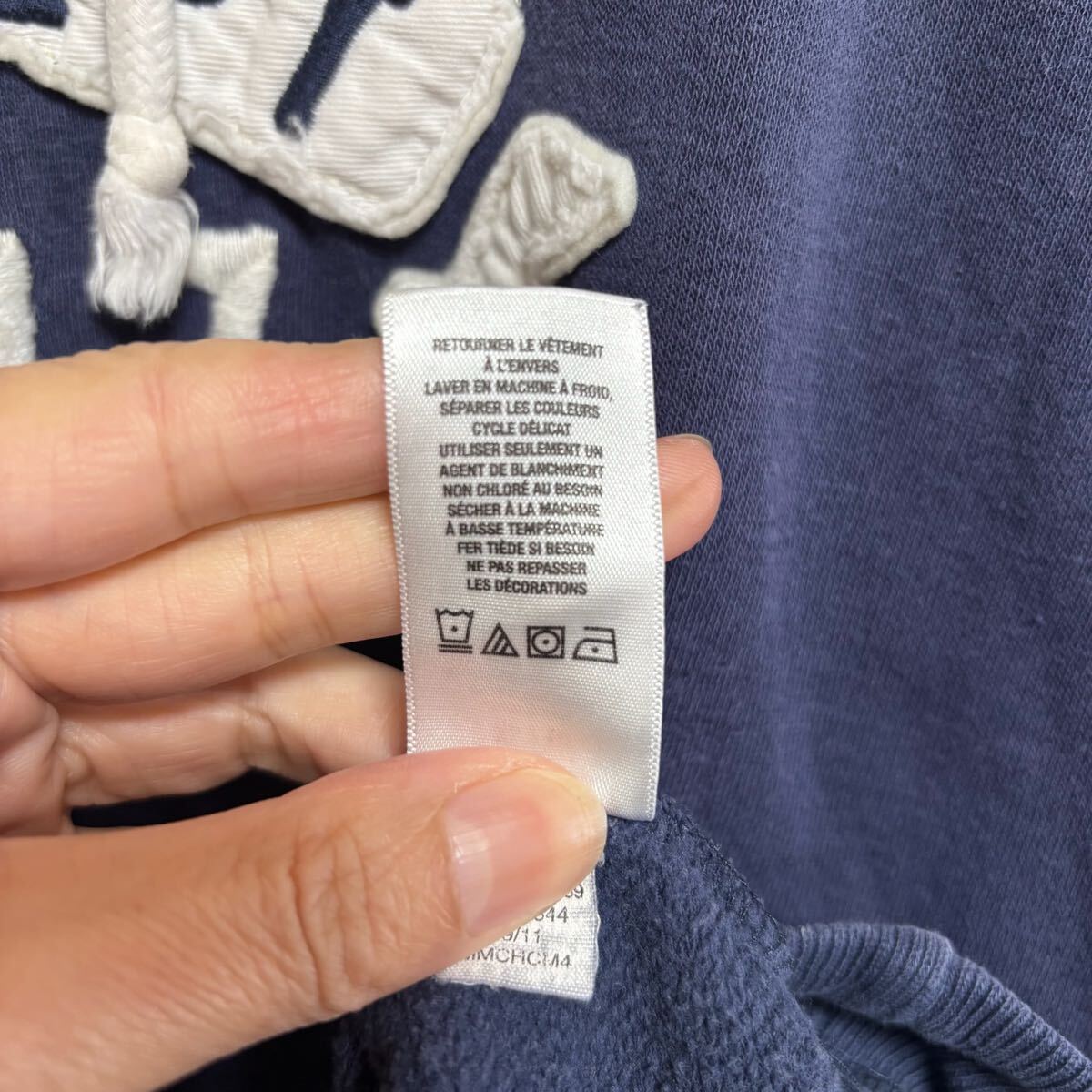 AEROPOSTALE エアロポステール プルオーバーパーカー フーディー スウェット サイズXL ネイビー 紺色 コットン メンズ トップス（44）_画像7