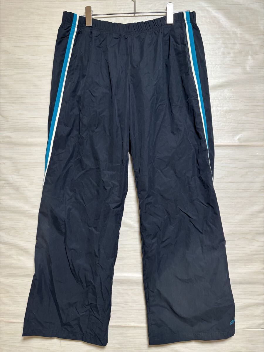 Reebok リーボック ナイロンパンツ シャカパン イージーパンツ ウエストゴム サイズXL ブラック 黒 ポリエステル メンズ ボトムス（42）_画像2