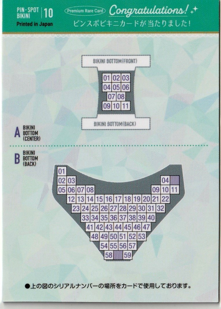 59 листов ограничение [. нагружать .~SOFTLY~]59/59 булавка spo бикини карта 10( хлеб ti задний самый нижняя часть максимально высокий часть ) WooHoo Girls Series no. 6.