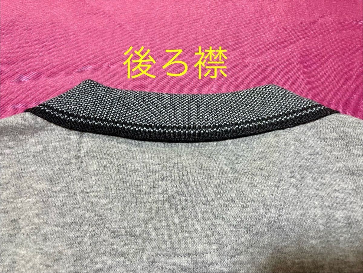 CLAUDIO VALENTINO 裏起毛 長袖ポロシャツ トレーナー スウェット メンズM_画像7