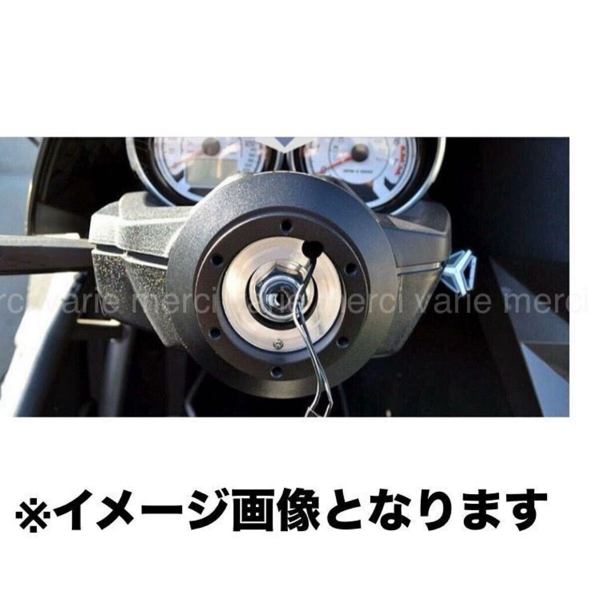 マツダ 薄型 ショート ステアリングボス マツダ 約32mm ハンドル スリム コンパクト アルミ momo クイック リリース 新品 未使用品 即納_画像7