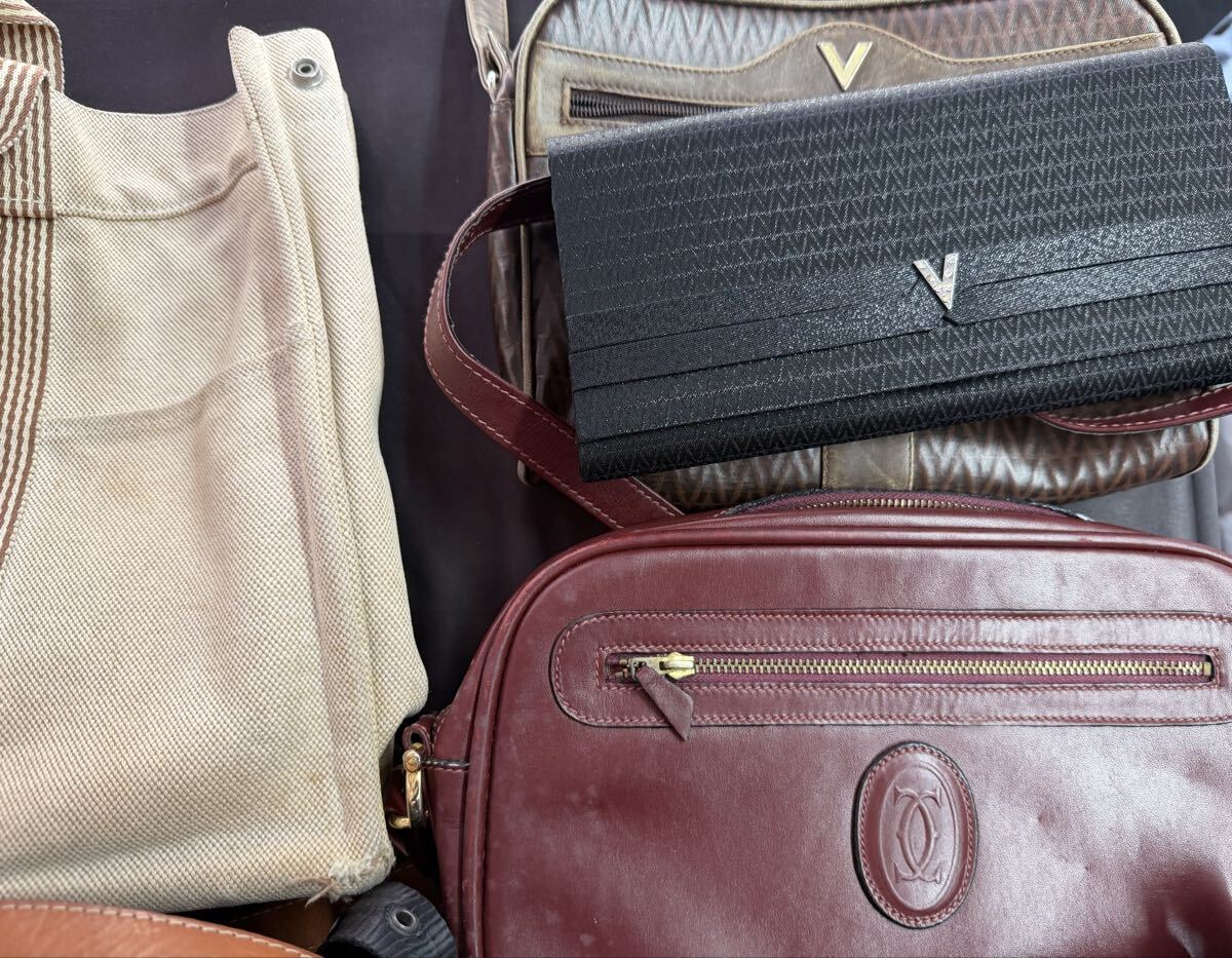1円~◎HERMES DIOR セリーヌ FENDI カルティエ COACH バレンティノまとめバッグ財布 11点セット ブランドバッグ ショルダーバッグ 財布_画像6