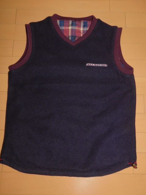 PEARLEY GATES★パーリーゲイツ美品リバーシブルフリースベスト★サイズ1_画像1