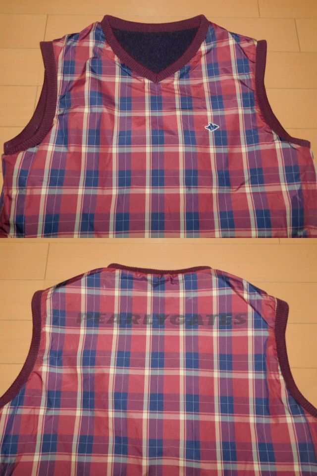 PEARLEY GATES★パーリーゲイツ美品リバーシブルフリースベスト★サイズ1_画像7