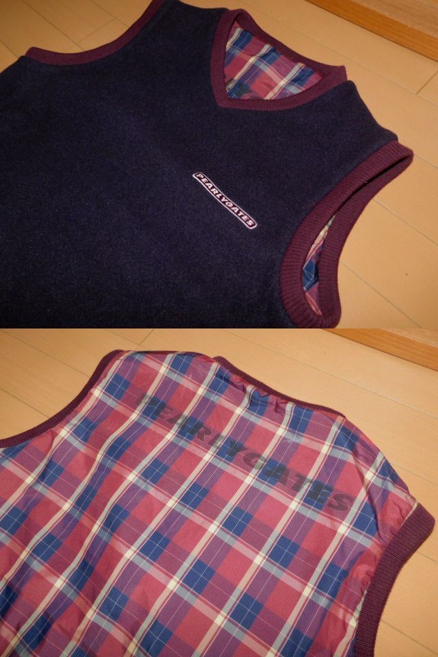 PEARLEY GATES★パーリーゲイツ美品リバーシブルフリースベスト★サイズ1_画像8