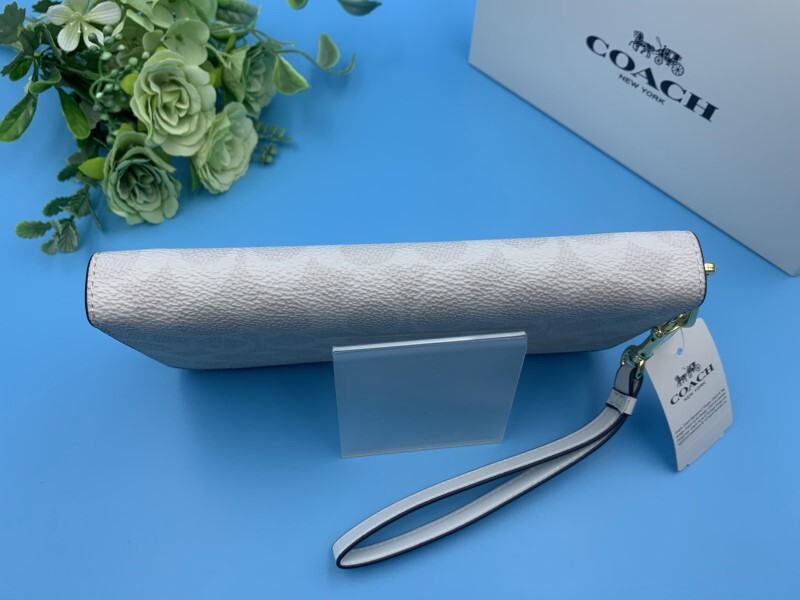 コーチ COACH 長財布 財布 レディース ホワイト 白 贈り物 シグネチャー ロング ジップ ファッション ブランド 大容量 新品 C4452 A061_画像6