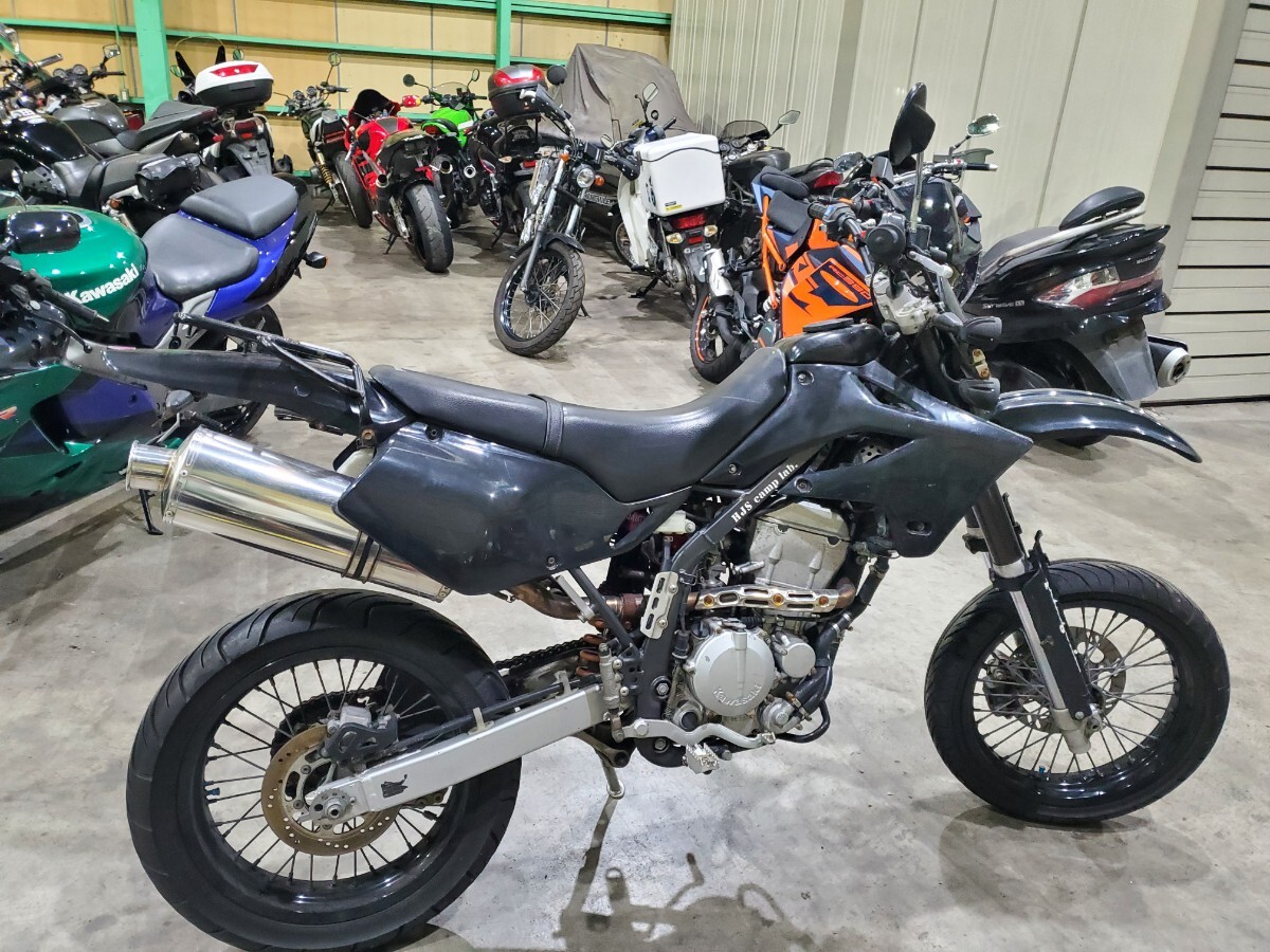 格安 Dトラッカー250 Dトラッカー セル始動 社外メーター LX250E-A03~ 自賠責R9年8月_画像4