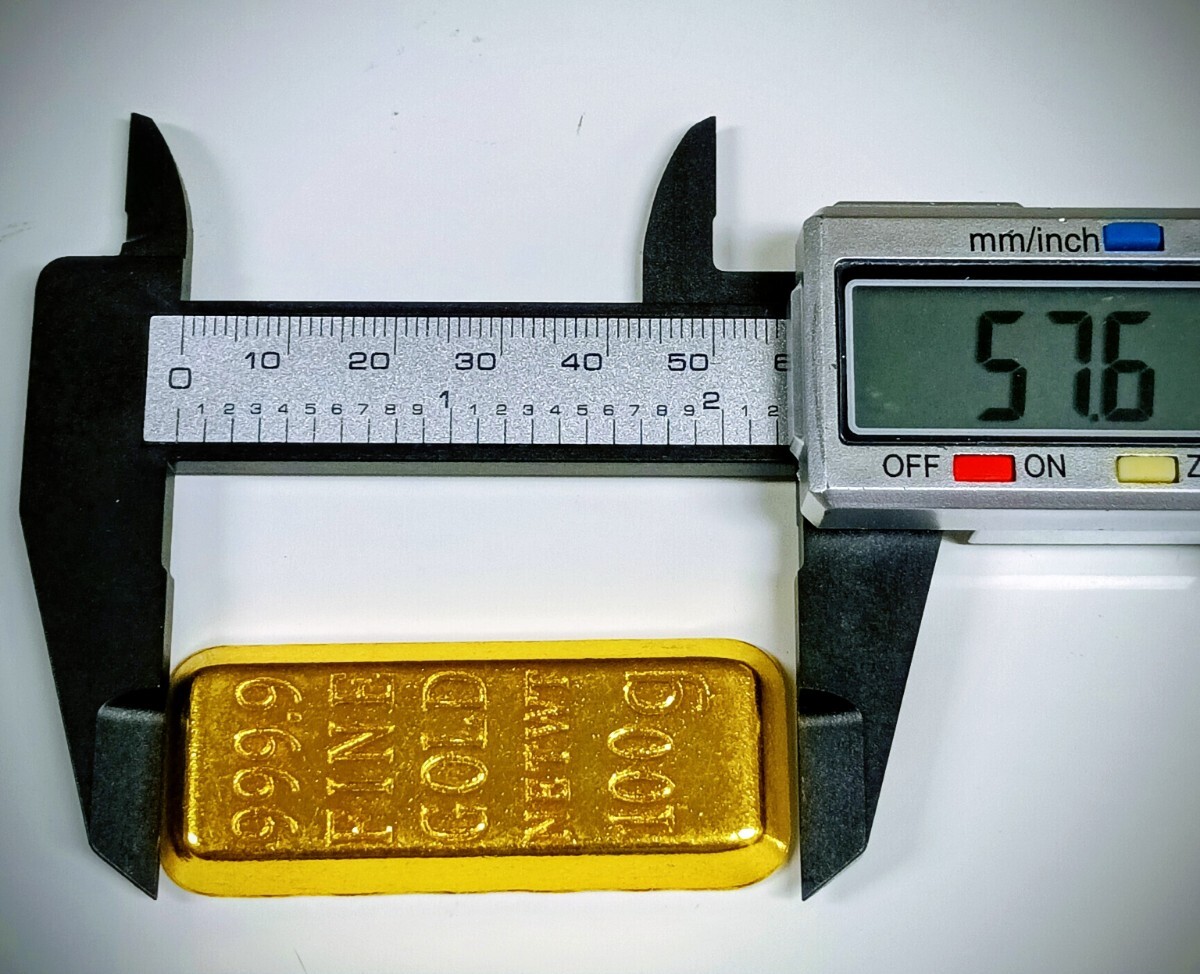 ② ゴールドバー インゴット 金貨 金塊 FINEGOLD 磁性無し_画像4