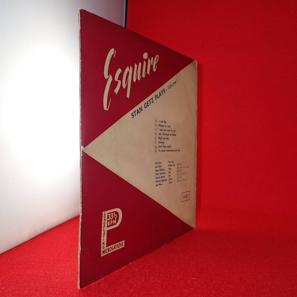 VIP放出★送料無料★神洗浄【世紀末級レア★幻の耳付茶封筒/英国ESQUIRE10インチ★プロモ★UK完オリ】★STAN GETZ/PLAYS Vol1★LARS GULLIN_画像5