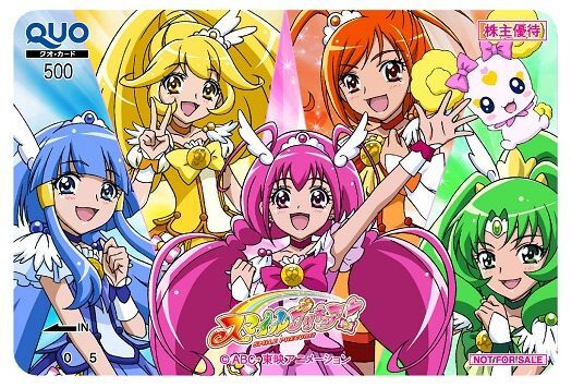 [ восток . анимация акционер гостеприимство 2012 год ][ не использовался ][ Smile Precure!] QUO card 500 иен / картон нет,QUO карта 