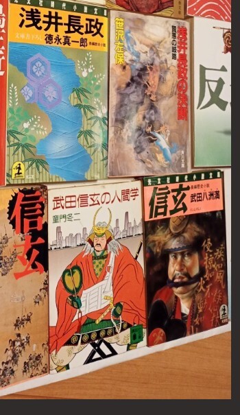 歴史小説4冊よりどり　武田信玄　浅井長政　荒木村重　反逆　風林火山　戦国武将　 古本セット 文庫本　レア_画像2