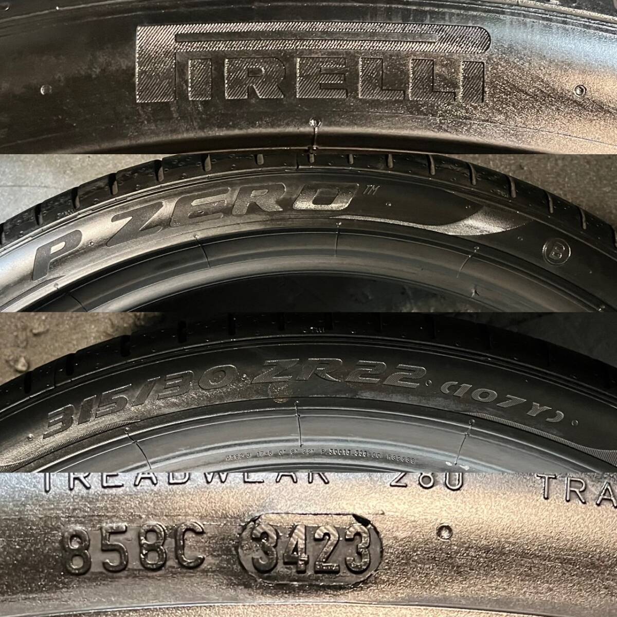 2023年製 約8.5分山 ピレリ　PIRELLI ピーゼロ　P ZERO B 315/30R22 1本　送料無料　 h_689_画像5
