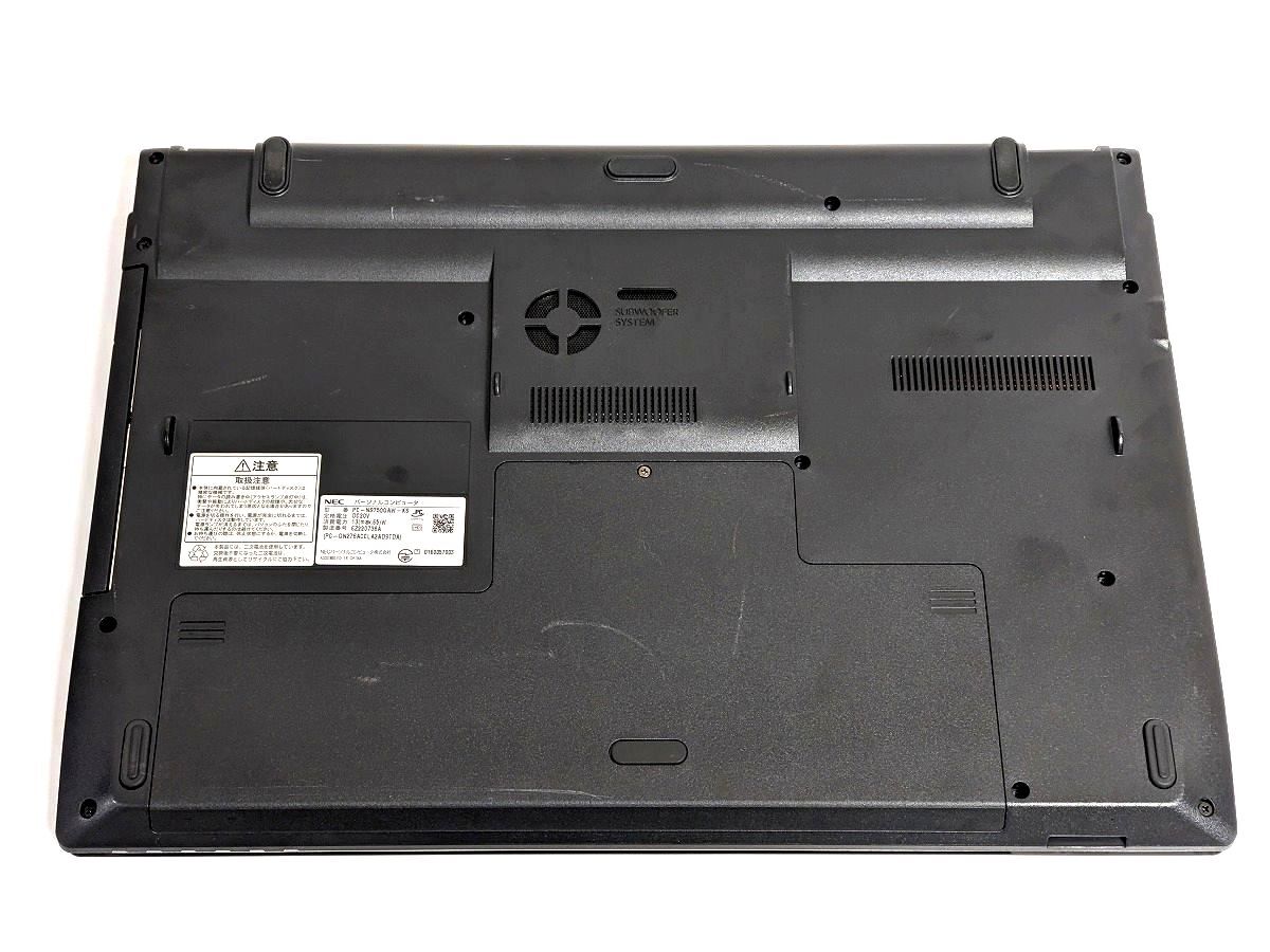 美品 すぐに使用可能 タッチパネル Windows11 Office2021 Intel Core i7 NEC Lavie 新品SSD 512GB メモリ 8GB(即決16GB) BD-RE 管890_画像4