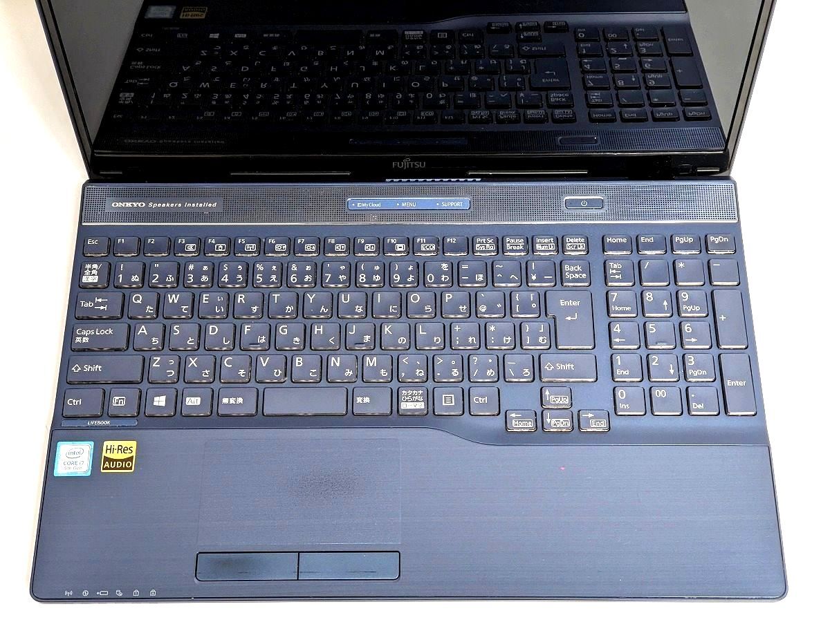 美品 すぐに使用可能 フルHD Windows11 Office2021 第8世代 Core i7 富士通 LIFEBOOK 新品SSD 512GB メモリ 8GB(即決16GB) BD-RE 管917_画像3