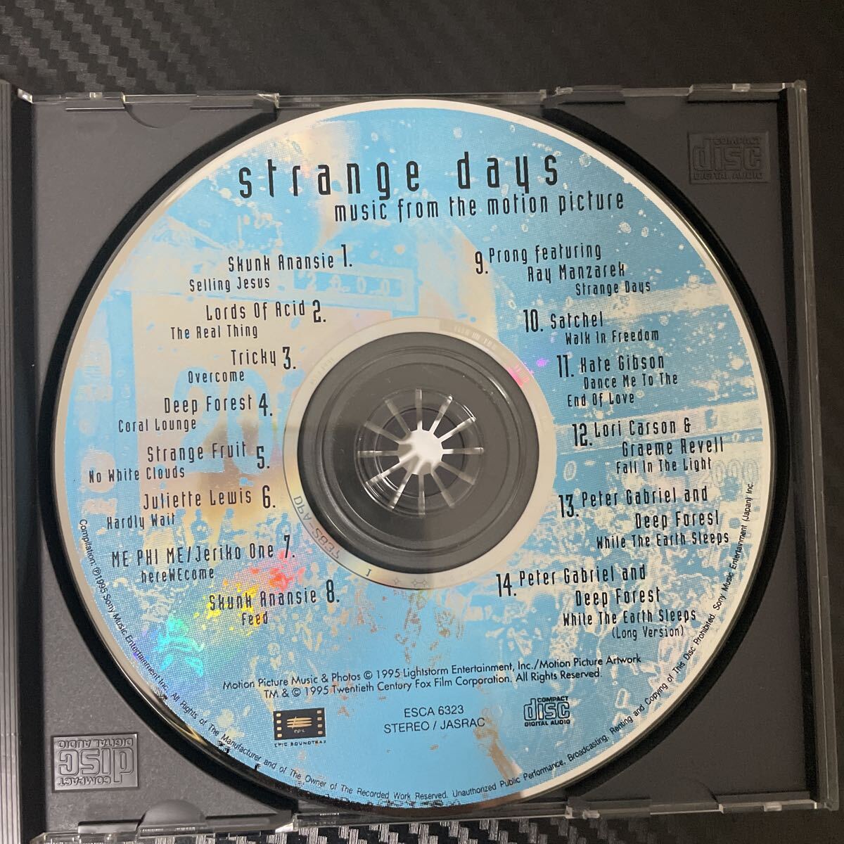 国内盤CD strange days/ストレンジ・デイズ オリジナルサウンドトラック ESCA-6323 オリジナルサウンドトラック OST _画像2