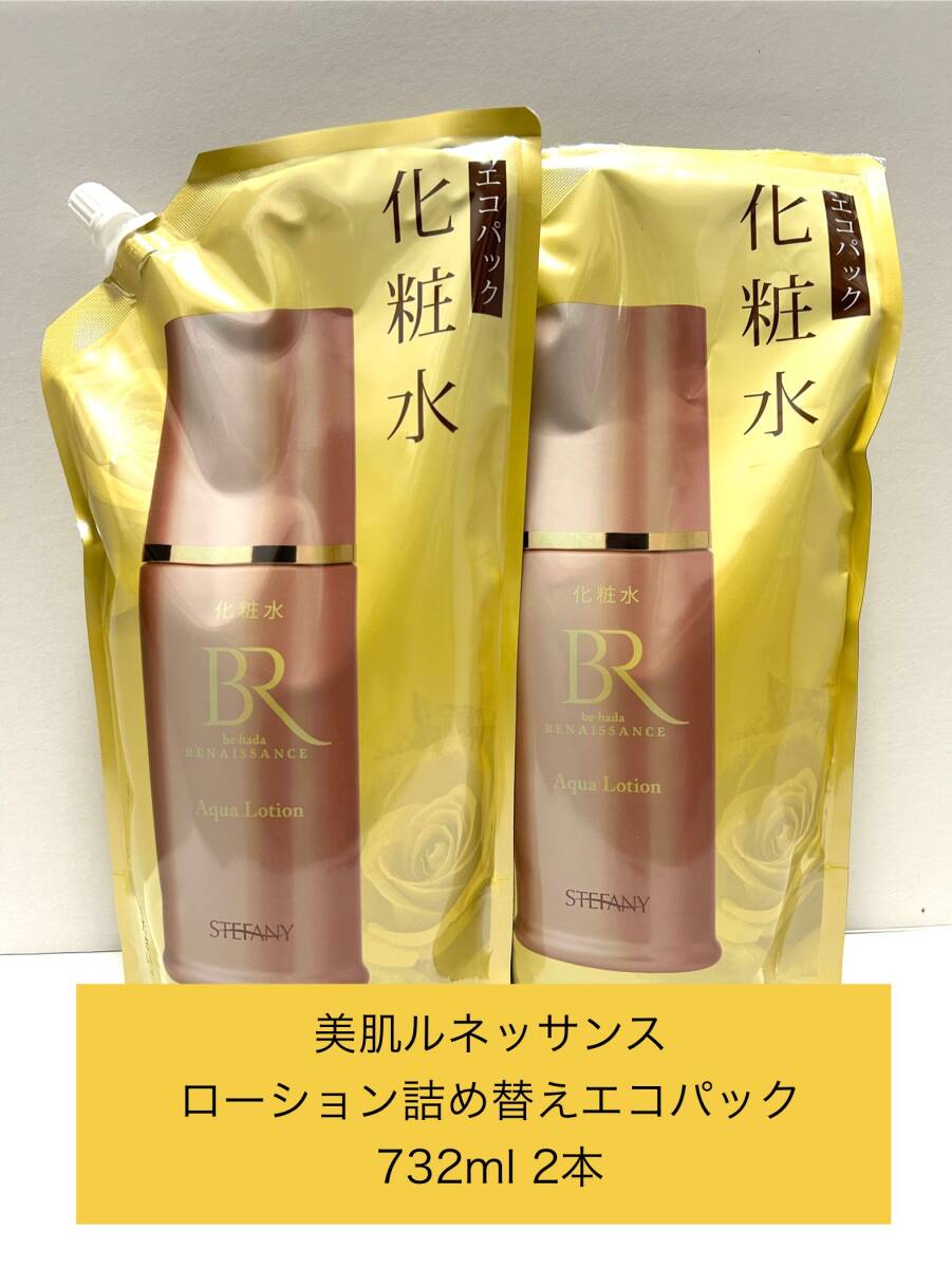 銀座ステファニー化粧品　美肌ルネッサンスローション詰め替えエコパック732ml 2本_画像1